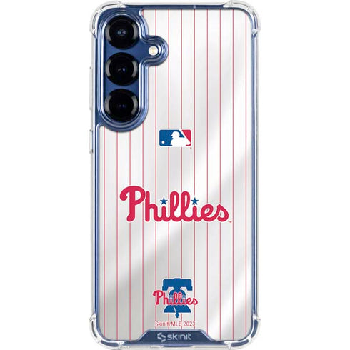 MLB Philadelphia Phillies Home Jersey Galaxy S25 Clear Case